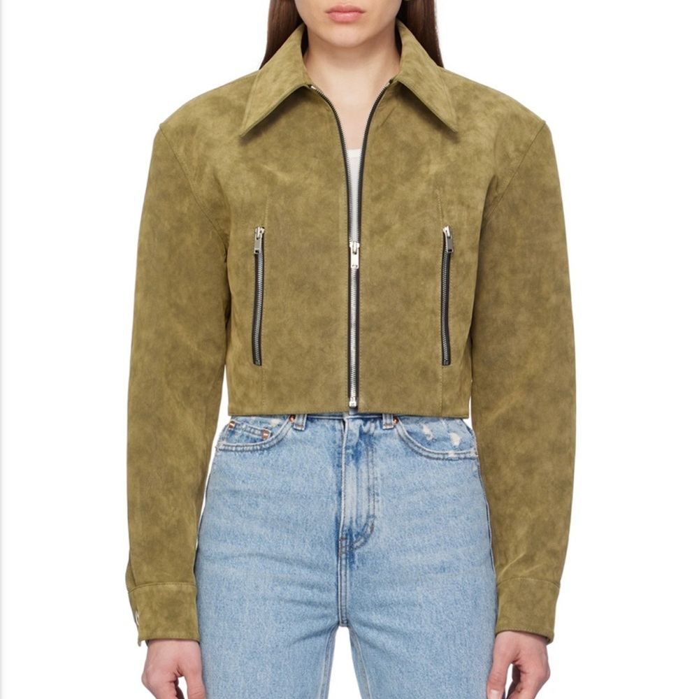 FINAL PRICE. NWOT Recto Faux Suede Jacket